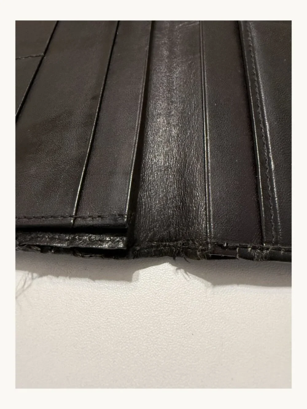 Dunhill Black Leather Long Bifold Wallet